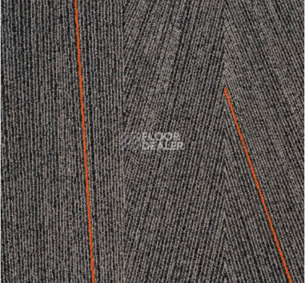 Ковровая плитка Milliken Facet fca 33-79 Anthracite Tangerine фото 1 | FLOORDEALER